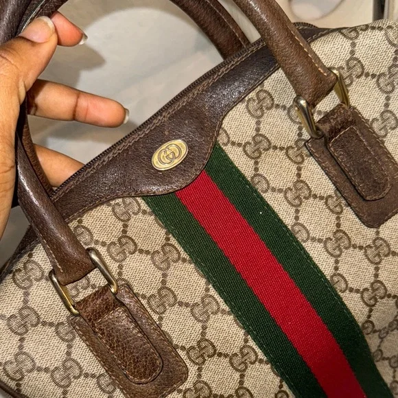 Authentic Gucci Vintage Boston Bag - Picture 6 of 12